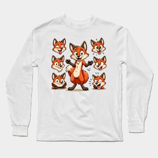 Funny foxes Long Sleeve T-Shirt